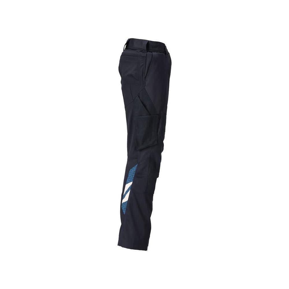 Hose mit Knietaschen, Damen Hose, schwarzblau