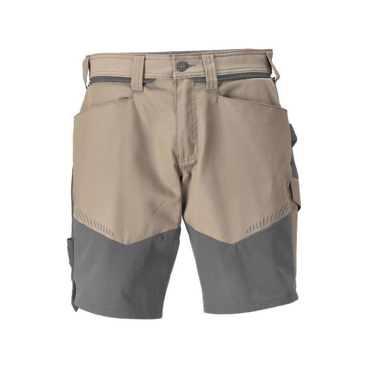 Shorts, geringes Gewicht Shorts, dunkles sandbeige/anthrazitgrau