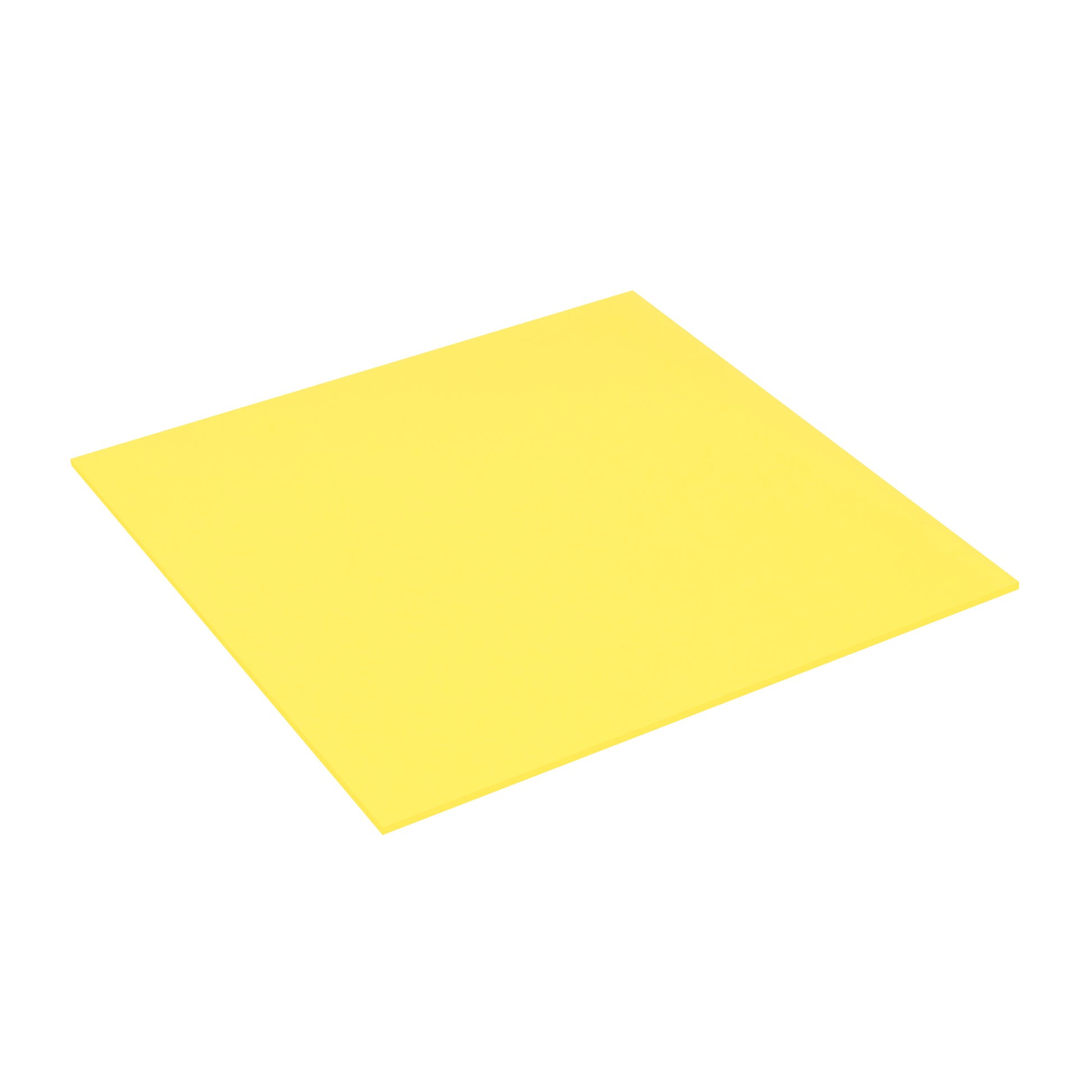 Ein 3M Post-it® Super Sticky Big Note, gelb, quadratisch (279 x 279 mm), einzelnes Blatt aus einer 30-Blatt-Packung wird vor weißem Hintergrund gezeigt.