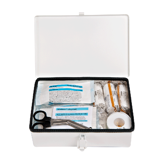 KFZ-Verbandkasten ST weiss mit Füllung Standard DIN 13164