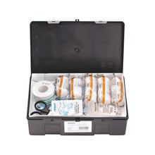Trousse de premiers secours pour voiture KU noire avec contenu standard conforme à la norme DIN 13164