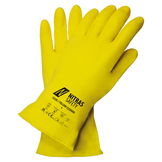NITRAS YELLOW CLEANER, gants de protection chimique, jaune