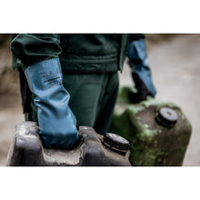 NITRAS GREEN BARRIER GRIP, gants de protection chimique, pétrole / noir