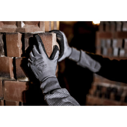 NITRAS NYLOFLEX, Montagehandschuhe, grau / schwarz