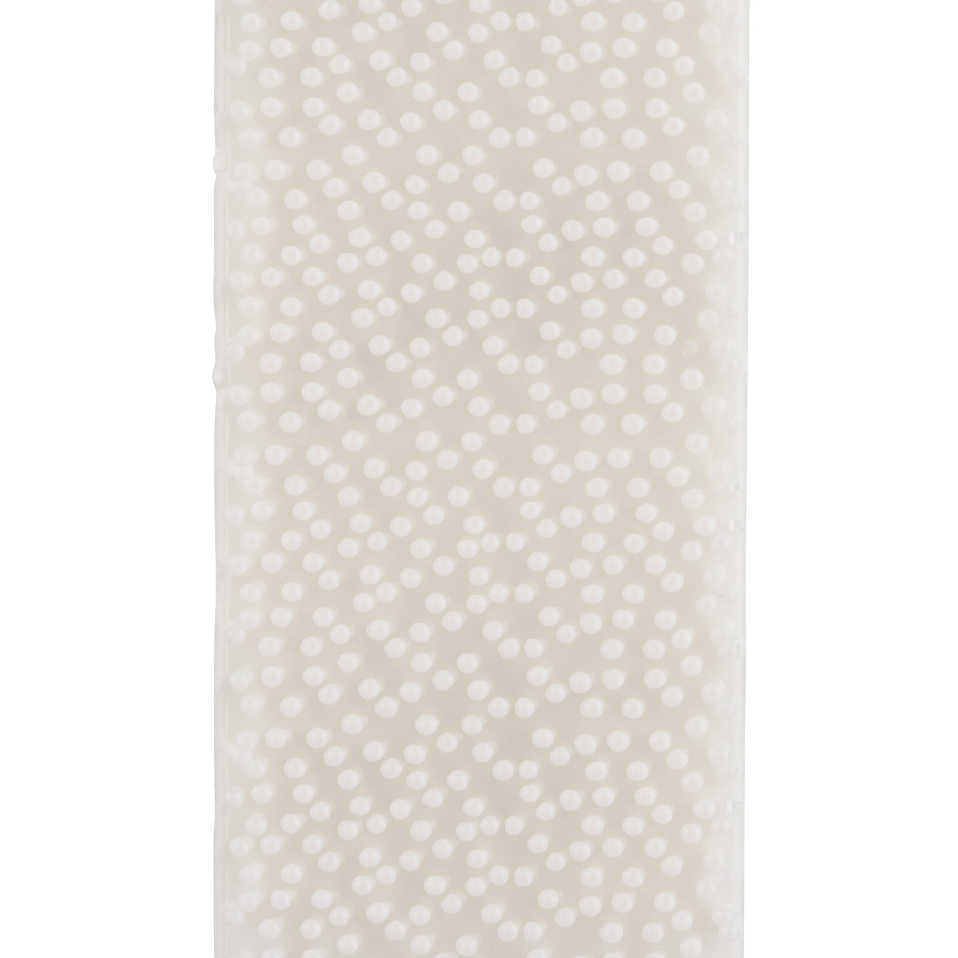 Eine Nahaufnahme einer durchscheinenden Oberfläche mit gleichmäßig verteilten, erhabenen weißen Punkten, ähnlich den Kleinen weißen Command™ Bilder-Montage Strips S 17202 (10 Packungen) der 3M Deutschland GmbH, die zum Aufhängen von Bildern ohne Bohren und Rückstände verwendet werden.