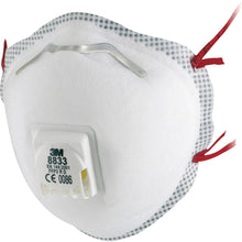 Masque anti-particules 3M™ FFP3, avec valve, 8833 | Paquet (10 pièces)