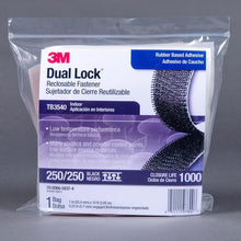 3M™ Dual Lock™ TB3540, Schwarz, 25 mm x 3 m, 5.7 mm, 40 Köpfe/cm2, Innenbereich | Beutel (1 Stück)