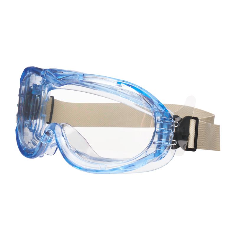 Lunettes de sécurité à vision complète 3M™ Fahrenheit™, T-N-Wear, ventilation indirecte, bandeau en néoprène, revêtement antibuée, lentille en acétate transparent, 71360-00013, 10 par paquet | Paquet (1 pièce)