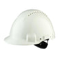 3M™ Schutzhelm, Uvicator, Ratschenverschluss, belüftet, Kunststoffschweißband, Weiß, G3000NUV-VI | Packung (1 Stück)