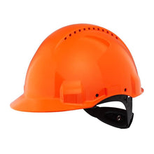 Casque de sécurité 3MMC, Uvicator, fermeture à cliquet, ventilé, bandeau anti-transpiration en plastique, orange, G3000NUV-OR | Paquet (1 pièce)