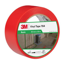 3M™ Allzweck-PVC-Klebeband 764, Rot, 50 mm x 33 m, 0.13 mm, Einzeln verpackt | Packung (1 Rolle)