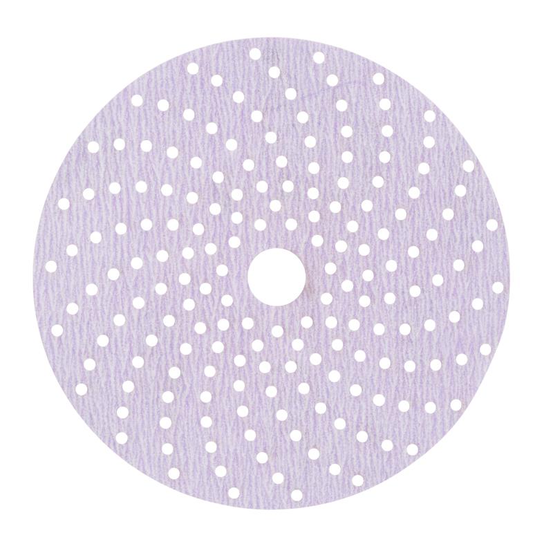 3M™ Hookit™ Purple Premium Schleifscheibe 334U, 150 mm, Multihole, P500, 50534 | Packung (100 Stück)