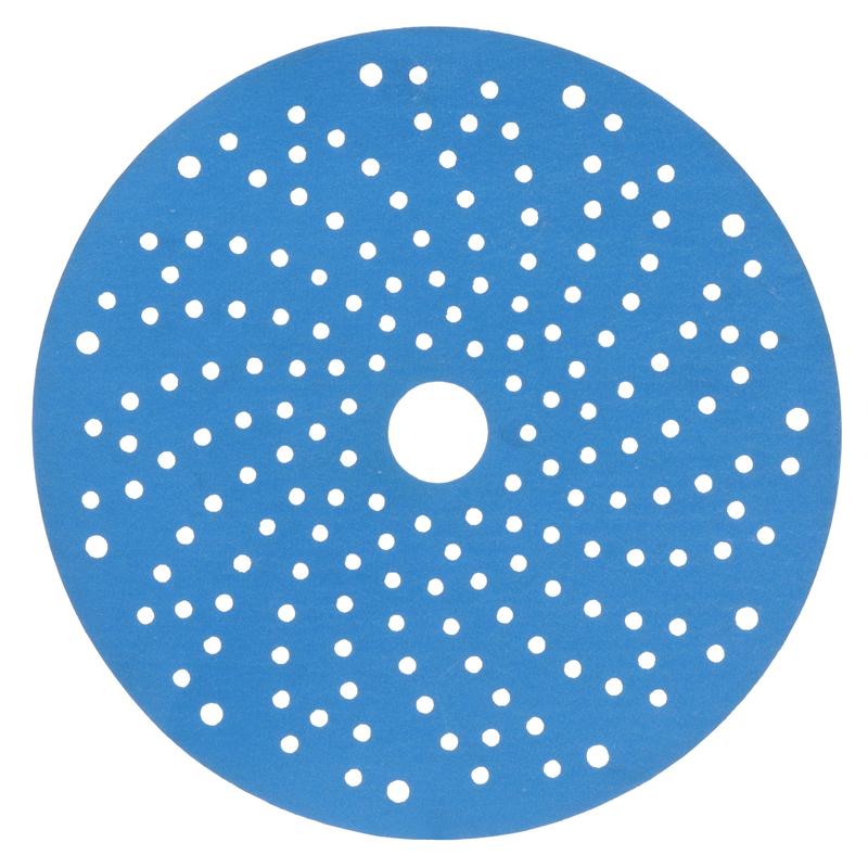 3M™ Hookit™ Blau Schleifscheibe Multihole 325U, Blau, 150 mm, Multihole, 500, 51382 | Packung (1 Stück)