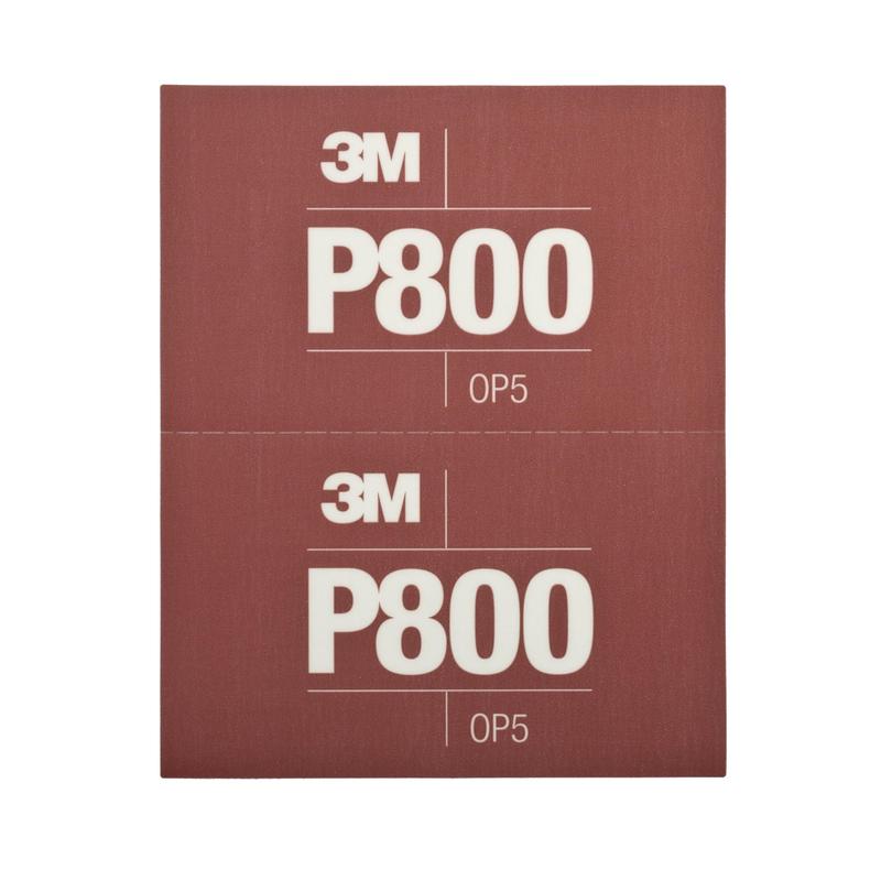 Bandes abrasives flexibles 3M™ Hookit™ 270J, marron, 140 mm x 171 mm, P800, 34340 | Carton (1 paquet)