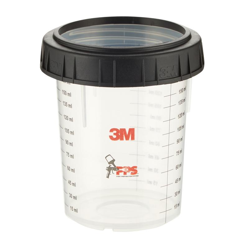 3M™ PPS™ Außenbecher mit Schraubring, Klein, 170 ml, 16115 | Packung (170 ml)