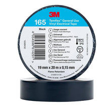 3M™ Temflex™ Vinyl-Isolierband 165, Schwarz