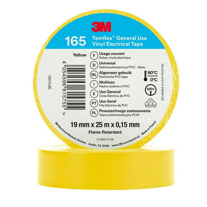 3M™ Temflex™ Vinyl-Isolierband 165 Gelb