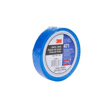 Ruban PVC souple 3M™ 471, bleu, 9 mm x 33 m, 0,14 mm, emballé individuellement | Paquet (1 rouleau)