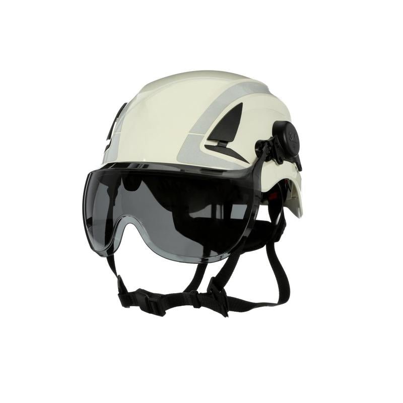 3M™ SecureFit™ Kurzvisier für Schutzhelme der Serien X5, X5000 und X5500, grau, Antibeschlag-/Antikratz-Beschichtung, Polycarbonat, X5-SV02-CE | Packung (1 Stück)
