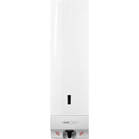 Le distributeur de mousse de savon CWS ParadiseLine Foam Slim Non-Touch, de couleur blanche, est un distributeur mural doté d'une fenêtre permettant de voir le niveau de savon, d'un capteur noir garantissant une hygiène sans contact et du logo CWS « Hygiène » au-dessus de la buse.