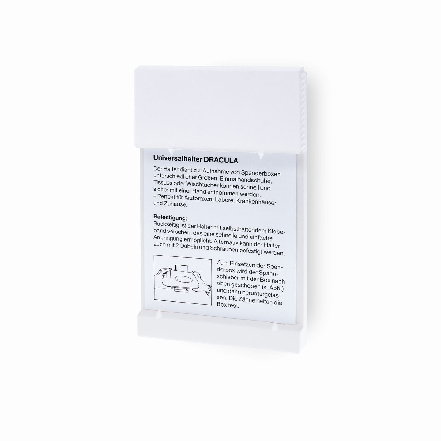 Support mural PS sans impression (blanc) | Paquet (1 pièce)