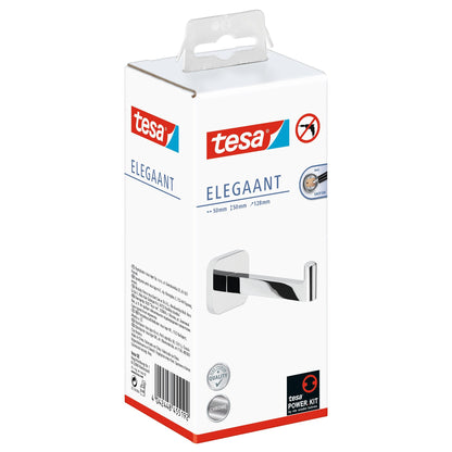 tesa Elegaant Ersatzrollenhalter, Metall, verchromt, inkl. Klebelösung