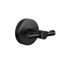 tesa MOON Graphite Bademantelhaken, selbstklebend, Metall PVD beschichtet
