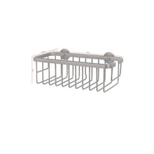 tesa MOON Graphite Duschkorb einzeln, selbstklebend, Metall PVD beschichtet
