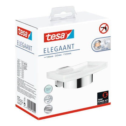 tesa ELEGAANT-Seifenhalter, selbstklebend, verchromtes Metall