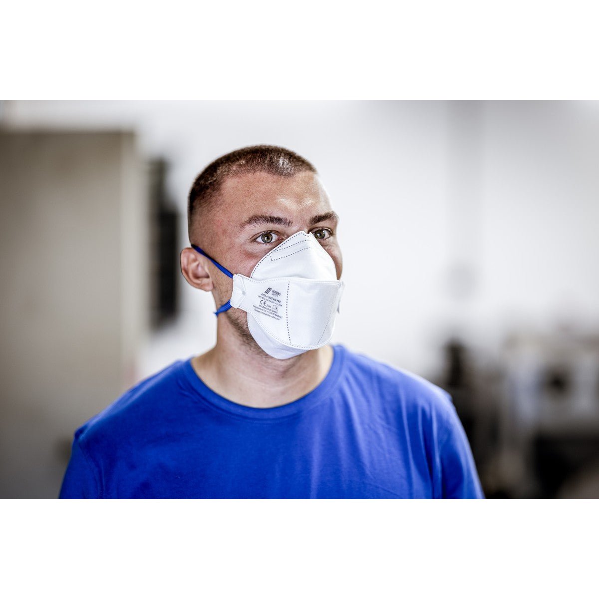 NITRAS SAFE AIR PRO, Atemschutzmaske, weiß, EN 149, Box à 15 Stück Premium-Qualität | Packung (15 Stück)