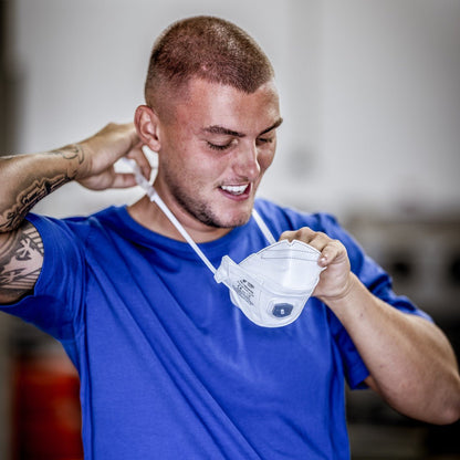 NITRAS SAFE AIR PRO, masque respiratoire, blanc, EN 149, boîte de 15 pièces qualité premium | Paquet (15 pièces)