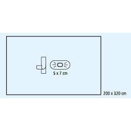 Hartmann Foliodrape PP Extremitätentuch 245x320 cm Krepp | Packung (9 Stück)