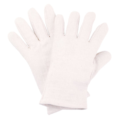 NITRAS Baumwoll-Jersey-Handschuhe, naturfarben Baumwoll-Jersey, Größe 10 | Packung (12 Paare)