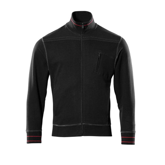 MASCOT® Chania sweat-shirt avec fermeture éclair, noir
