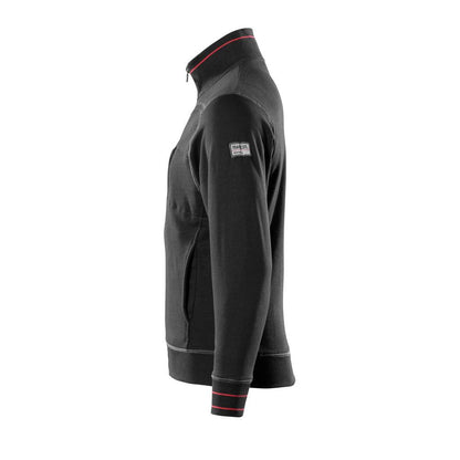 MASCOT® Chania sweat-shirt avec fermeture éclair, noir