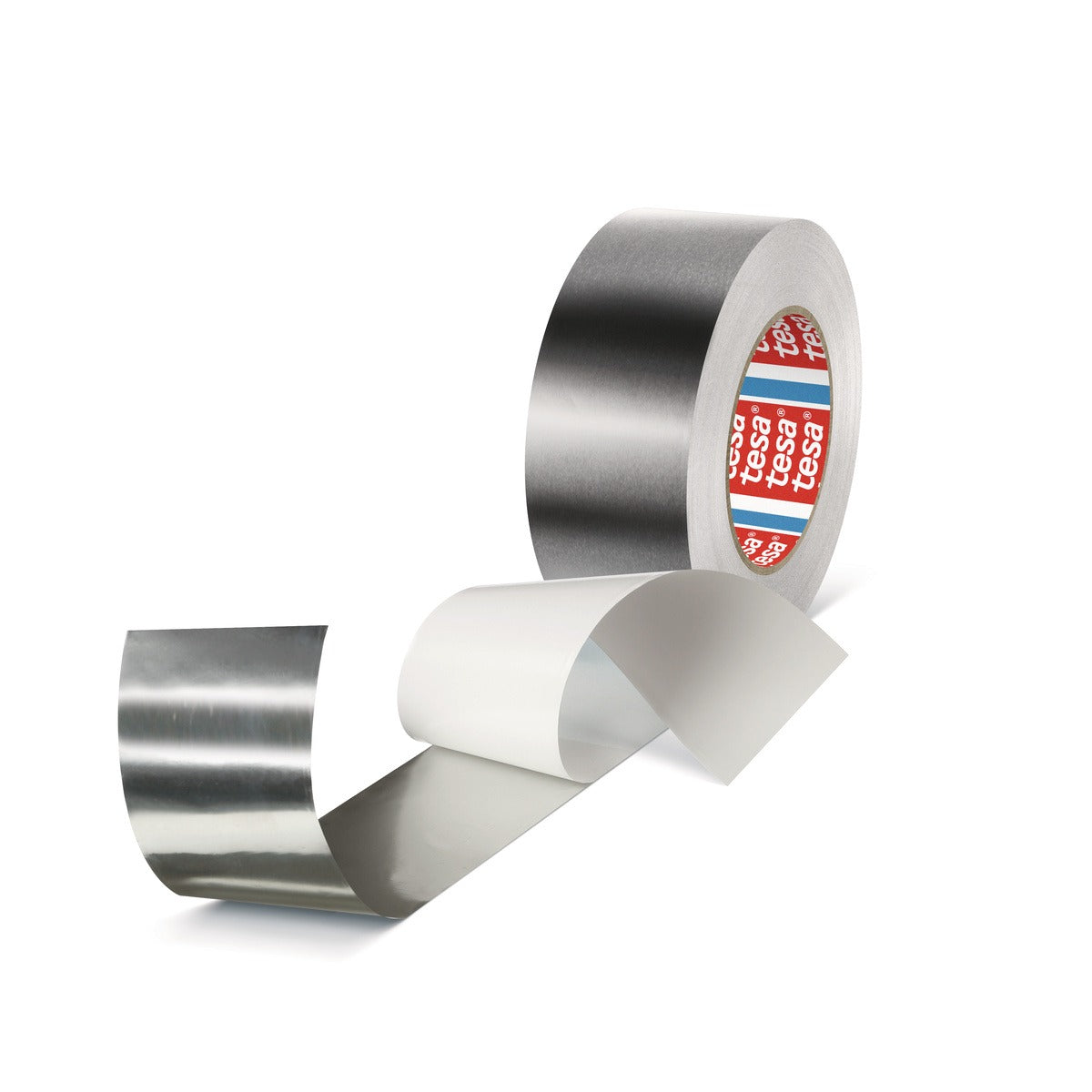 tesa 50575 Aluminium Aluminiumklebeband mit Liner, 50 m x 50 mm, silber