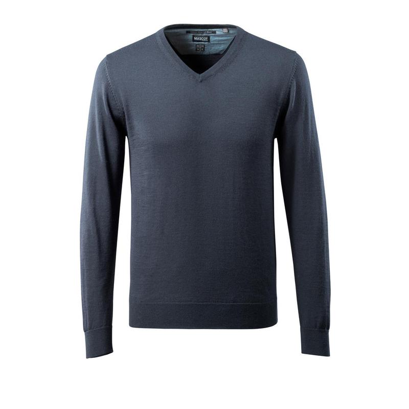 Strickpullover V-Ausschnitt, Merinowolle Strickpullover