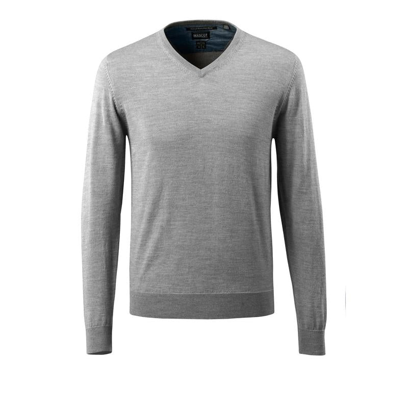 Strickpullover V-Ausschnitt, Merinowolle Strickpullover