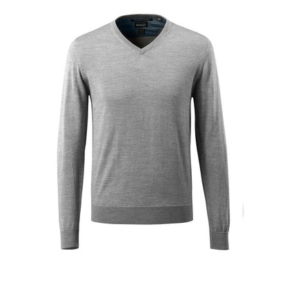 Strickpullover V-Ausschnitt, Merinowolle Strickpullover