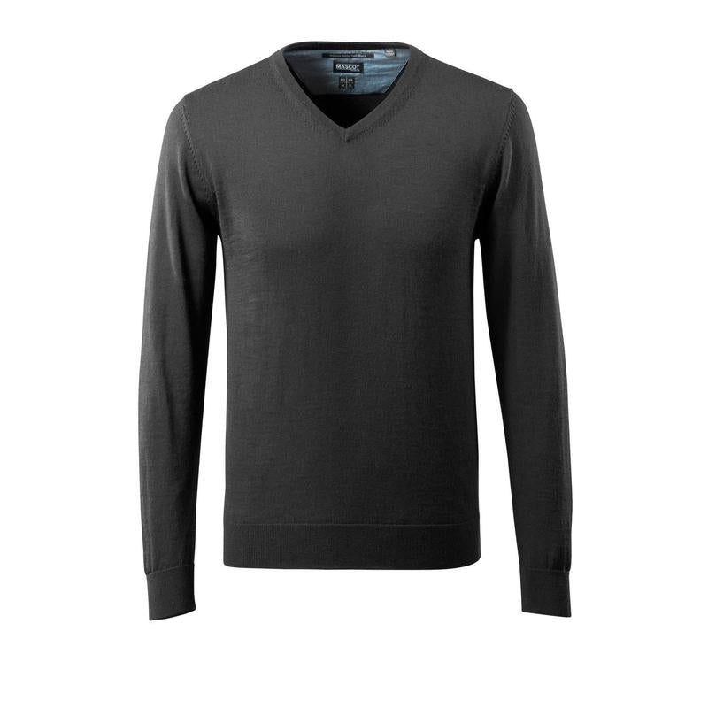 Strickpullover V-Ausschnitt, Merinowolle Strickpullover