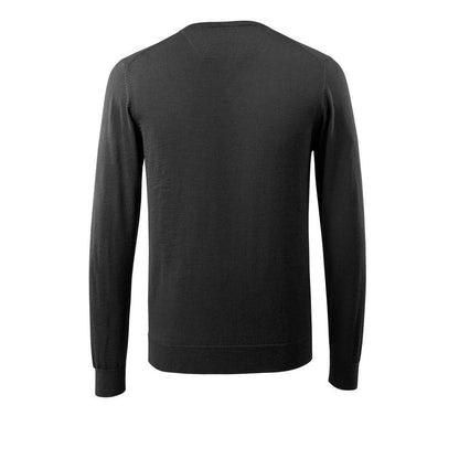 Strickpullover V-Ausschnitt, Merinowolle Strickpullover