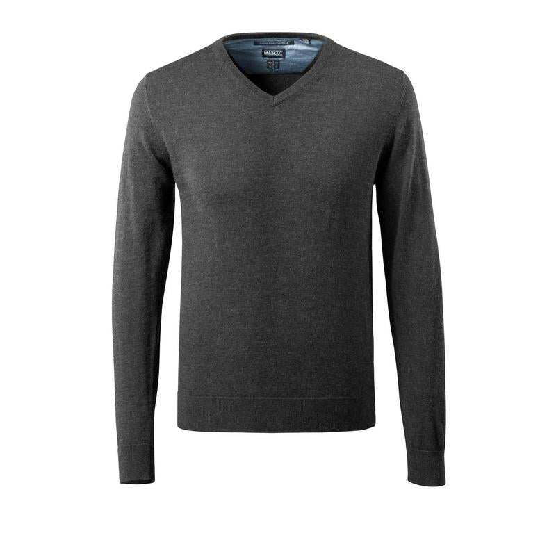 Strickpullover V-Ausschnitt, Merinowolle Strickpullover