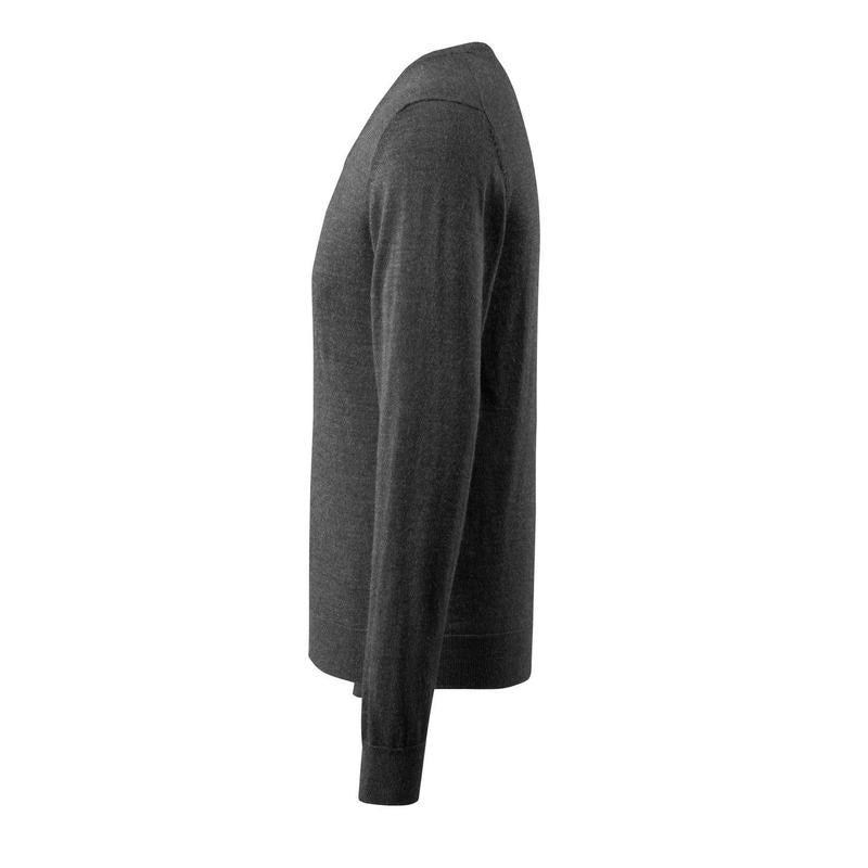 Strickpullover V-Ausschnitt, Merinowolle Strickpullover