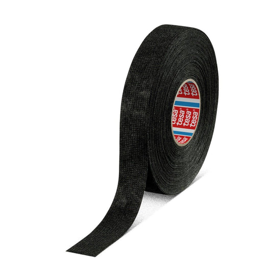 Ruban adhésif en non-tissé PET tesa 51608, noir, 25 m x 19 mm