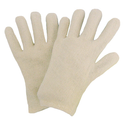 Gants en jersey de coton NITRAS, jersey de coton naturel | Paquet (12 paires)