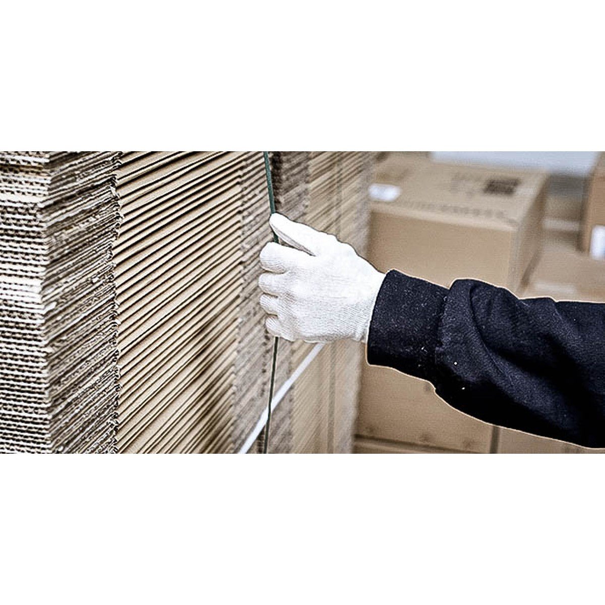 Gants en jersey de coton NITRAS, jersey de coton naturel | Paquet (12 paires)