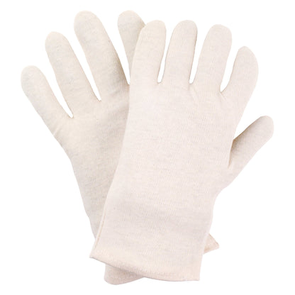 NITRAS Baumwoll-Trikot-Handschuhe, naturfarben Baumwoll-Trikot, Größe 10 | Packung (12 Paare)