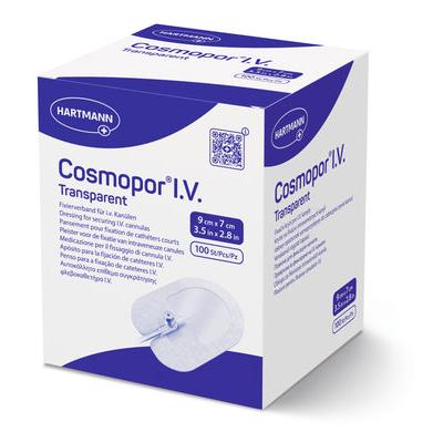 Cosmopor I.V. P100 transparent 9x7cm stérile | Paquet (100 pièces)