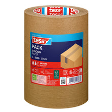 tesapack STRONG PAPER, 50 m x 50 mm, chamois, im Tower