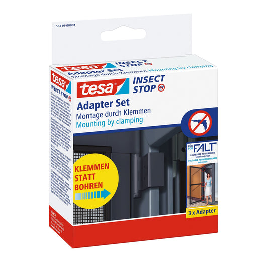 Adaptateur tesa pour cadres rabattables FALT en aluminium, télescopiques, anthracite